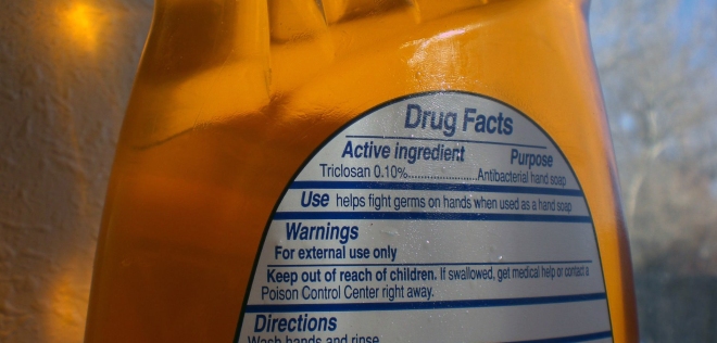 Triclosan is the active antimicrobial ingredient in many products, but some are concerned with its use Image source: http://www.flickr.com/photos/14936293@N03/2389378576/in/photolist-4D9c1m-4UHbd6