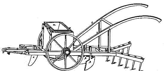 line drawing of a plow-like device